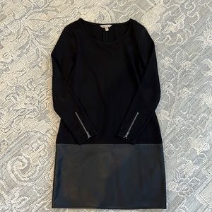 Banana Republic faux leather dress